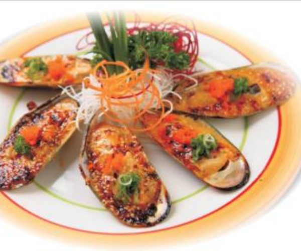 Baked Green Mussels